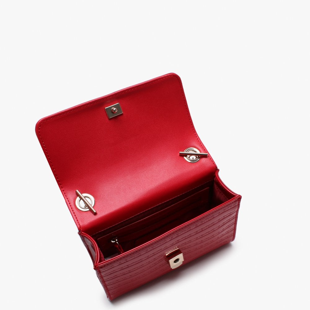 Mowgli Red Patent Logo Shoulder Bag
