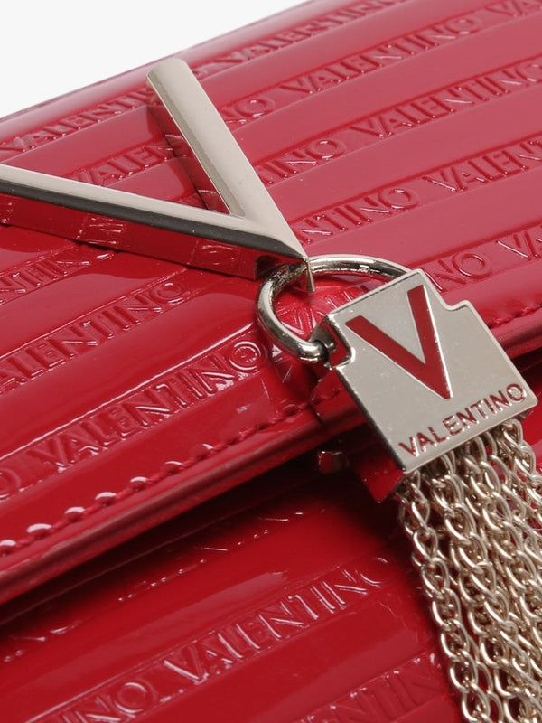 Mowgli Red Patent Logo Shoulder Bag
