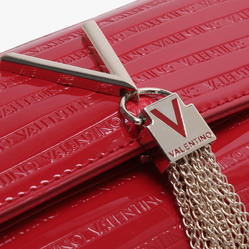 Mowgli Red Patent Logo Shoulder Bag