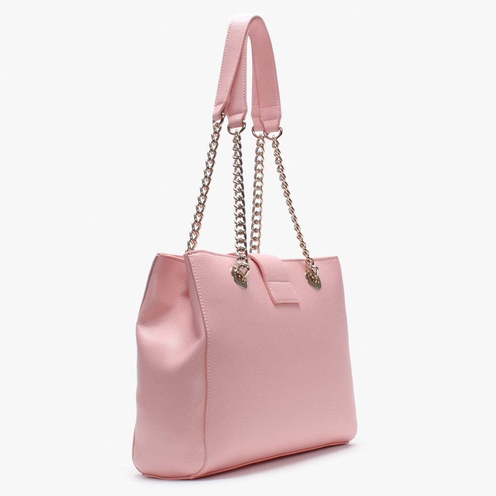Divina Pink Pebbled Tote Bag