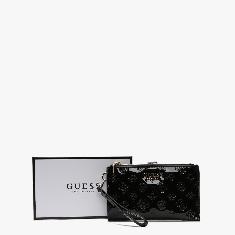 Peony Black Patent Logo Organiser