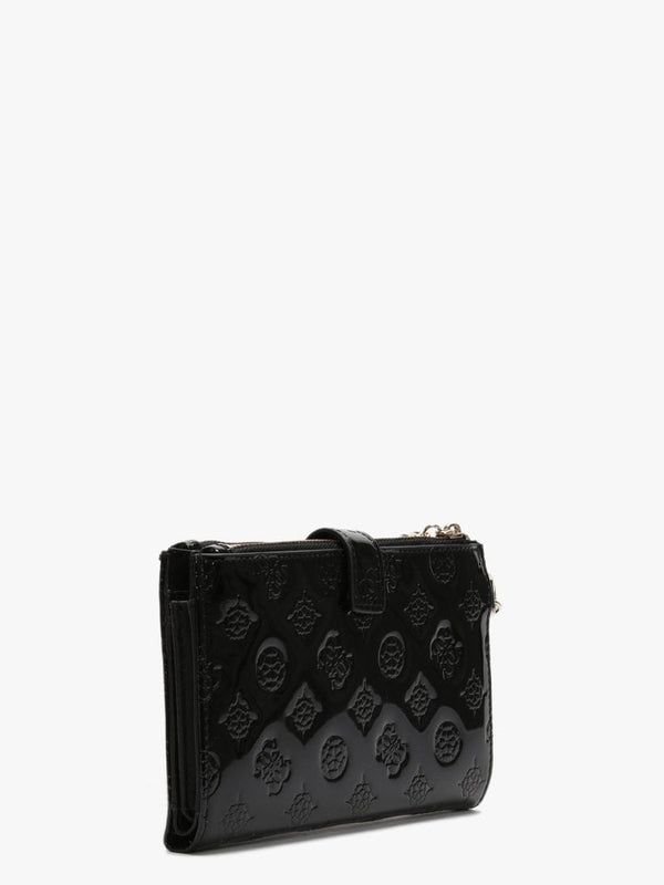 Peony Black Patent Logo Organiser