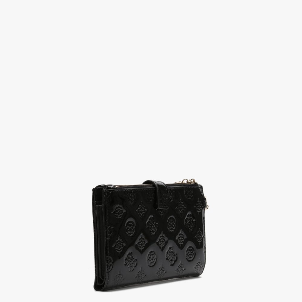 Peony Black Patent Logo Organiser