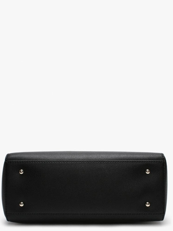 Carina Black Satchel Bag