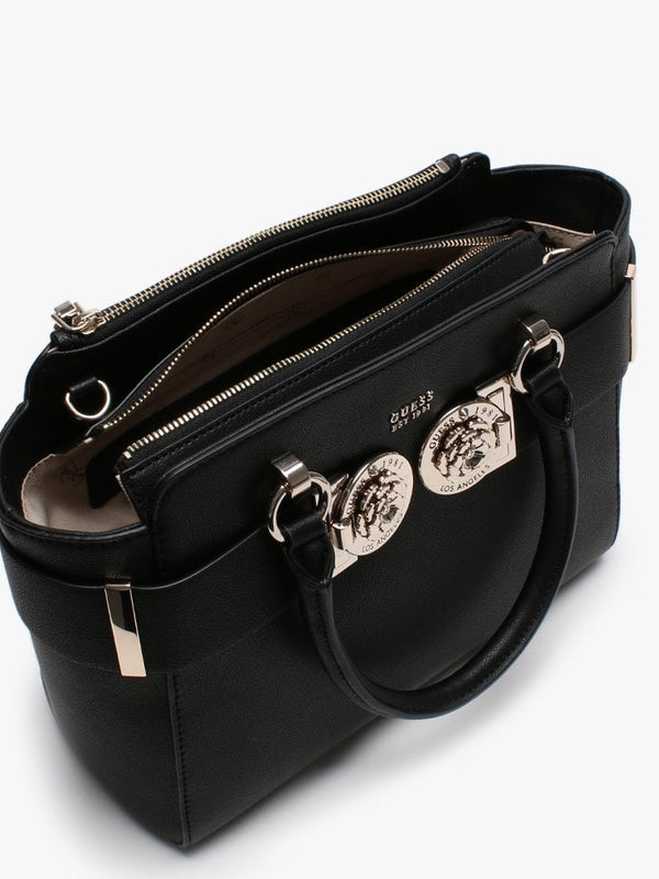 Carina Black Satchel Bag
