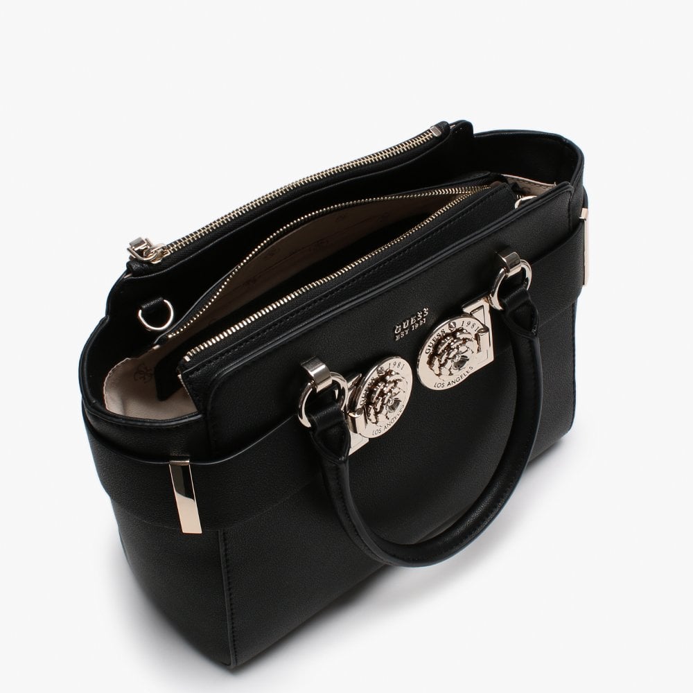 Carina Black Satchel Bag