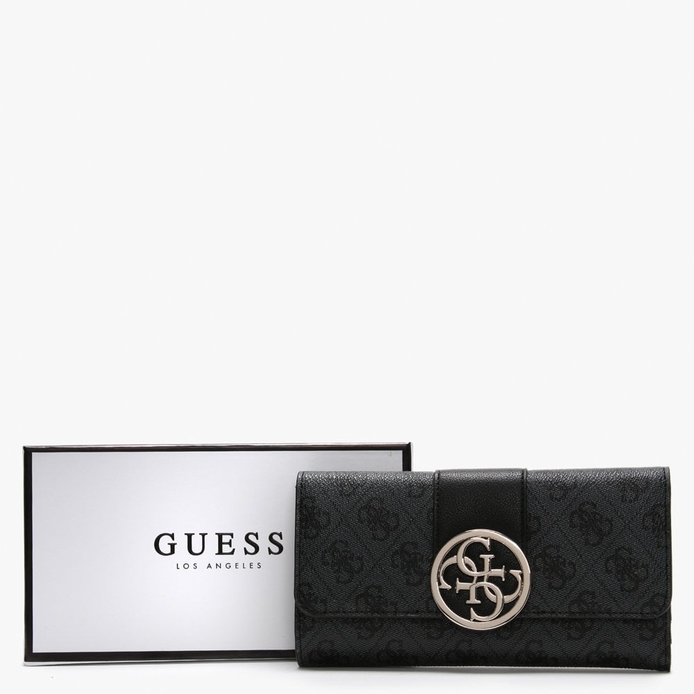 Bluebelle Grey Trifold Logo Wallet