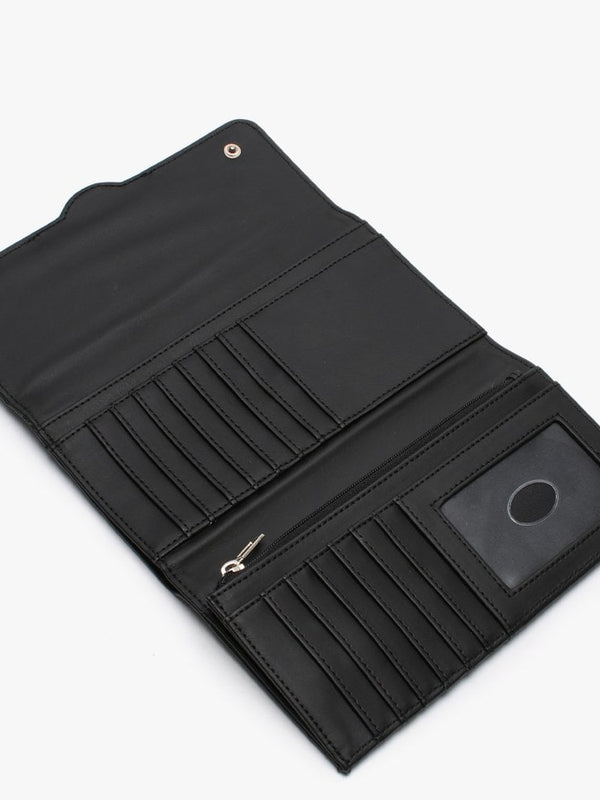 Bluebelle Grey Trifold Logo Wallet
