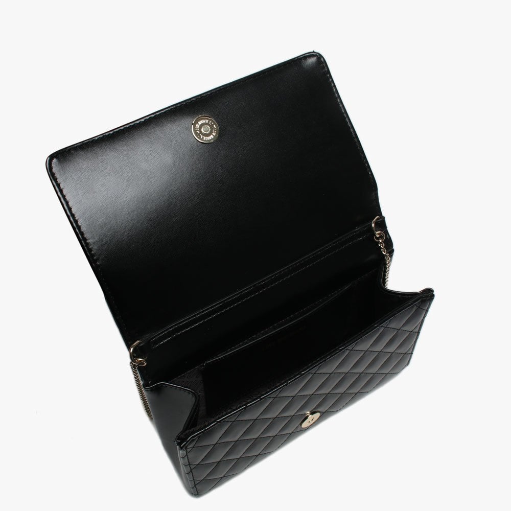 Small Black Quilted Shoulder Bag
