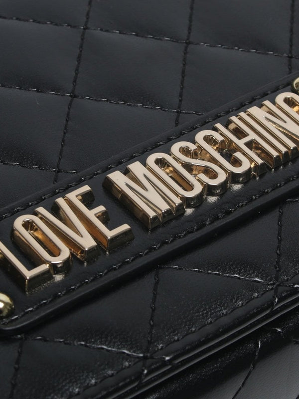 Small Black Quilted Shoulder Bag