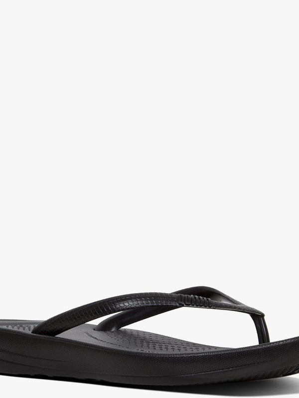 Iqushion Pearlised Black Toe Post Flip Flops