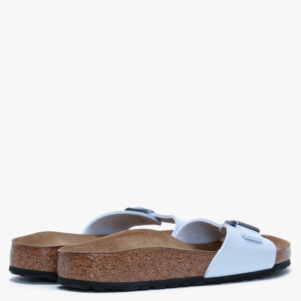 Madrid Graceful Baby Blue Birko-Flor Mules