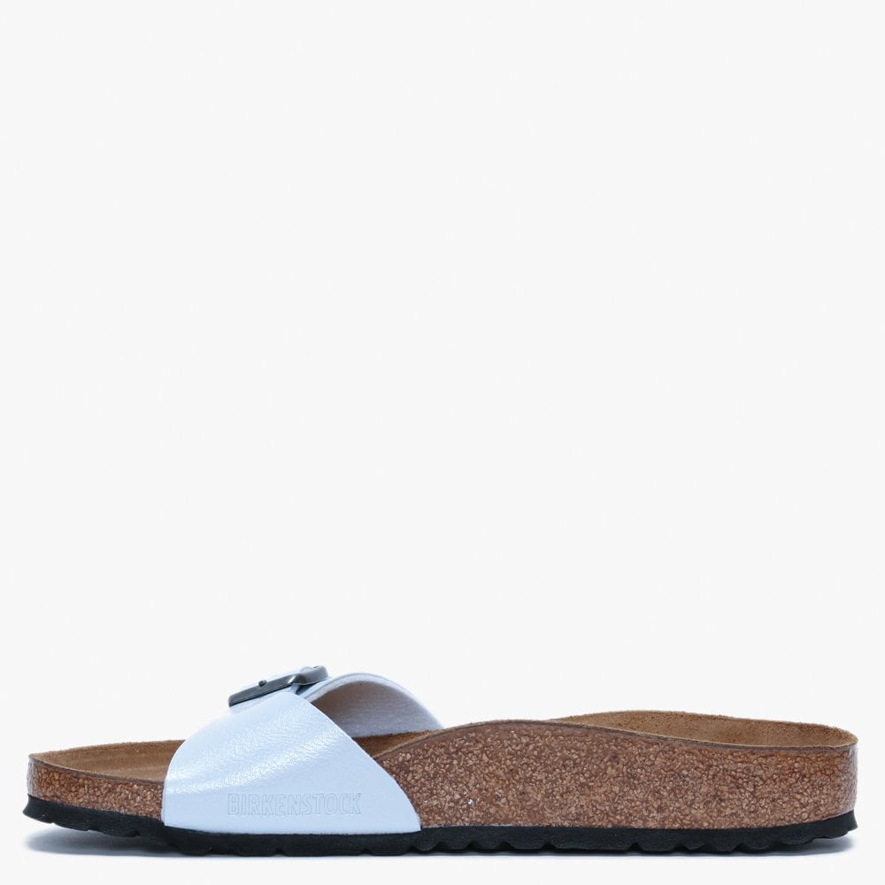Madrid Graceful Baby Blue Birko-Flor Mules