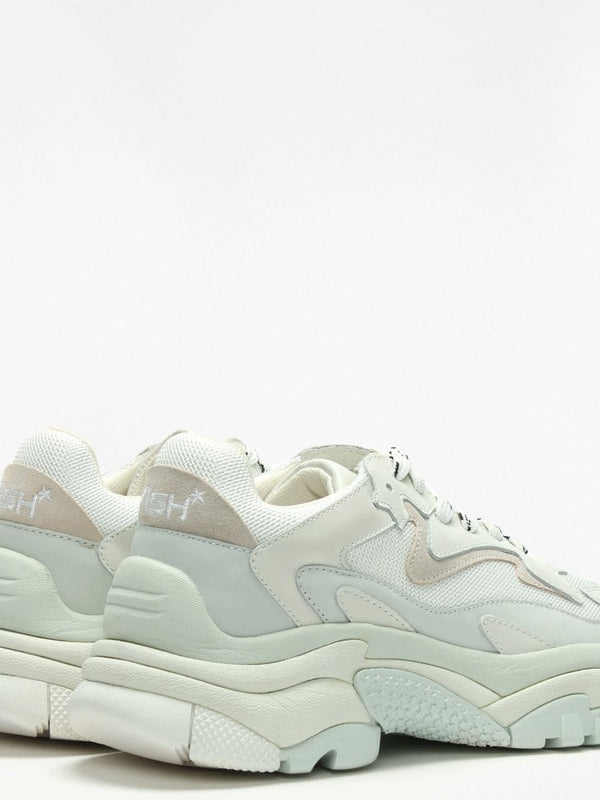 Addict Off White Leather & Mesh Chunky Trainers