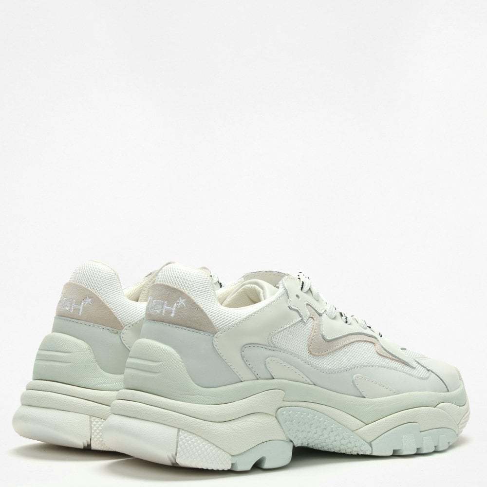 Addict Off White Leather & Mesh Chunky Trainers