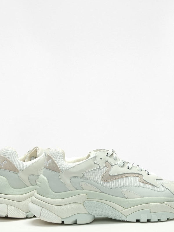 Addict Off White Leather & Mesh Chunky Trainers