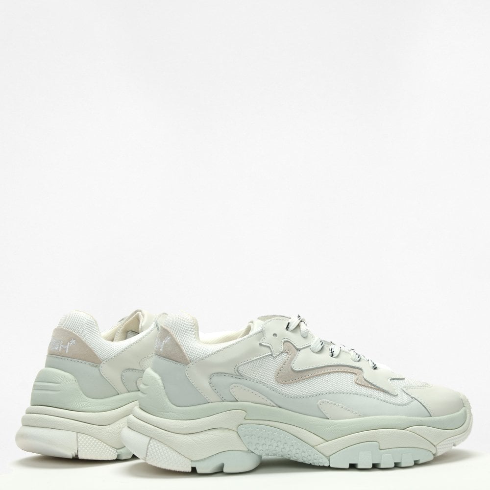 Addict Off White Leather & Mesh Chunky Trainers