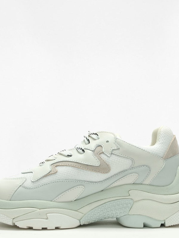 Addict Off White Leather & Mesh Chunky Trainers