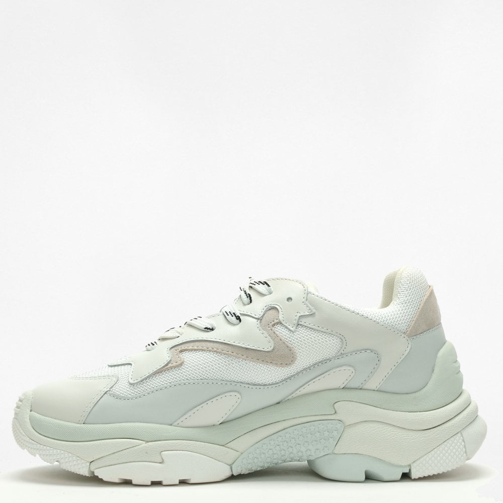 Addict Off White Leather & Mesh Chunky Trainers
