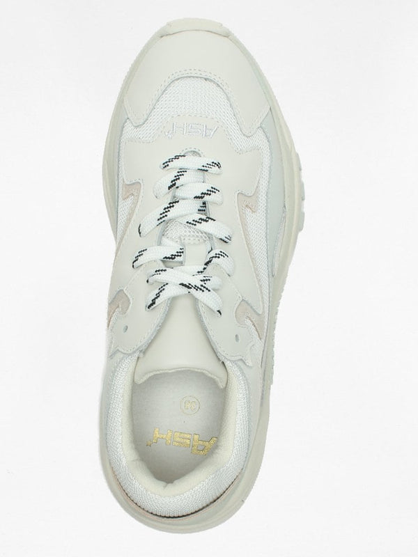 Addict Off White Leather & Mesh Chunky Trainers