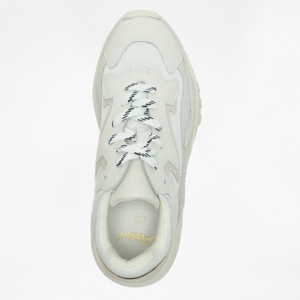 Addict Off White Leather & Mesh Chunky Trainers