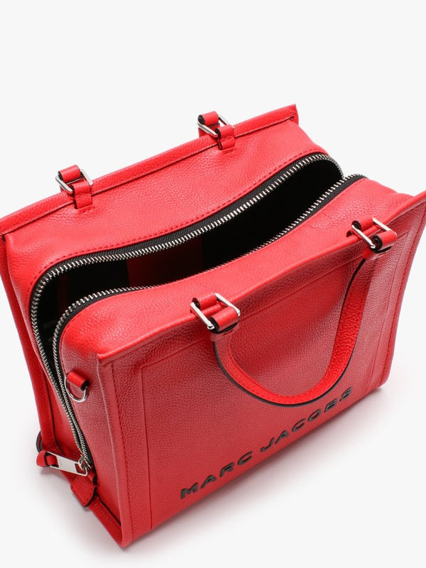 Box Geranium Leather Shopper Bag