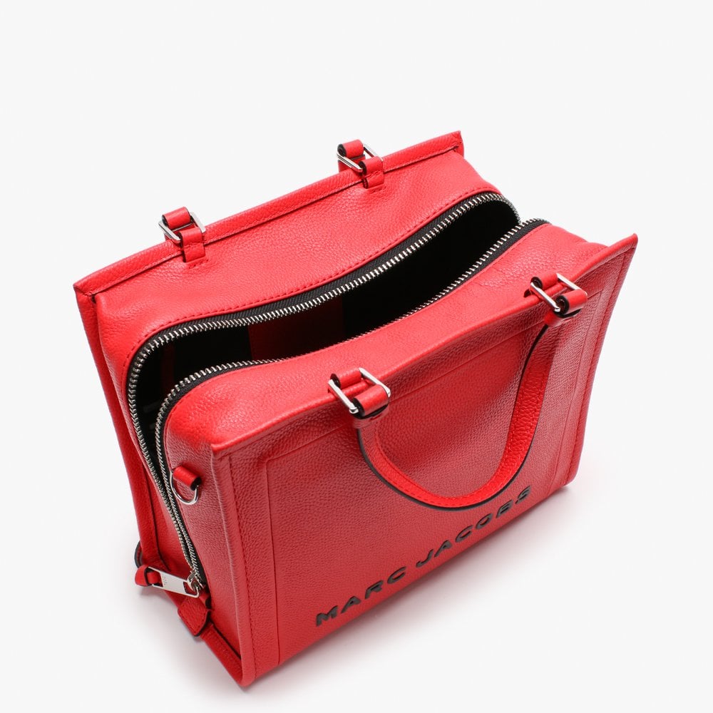 Box Geranium Leather Shopper Bag