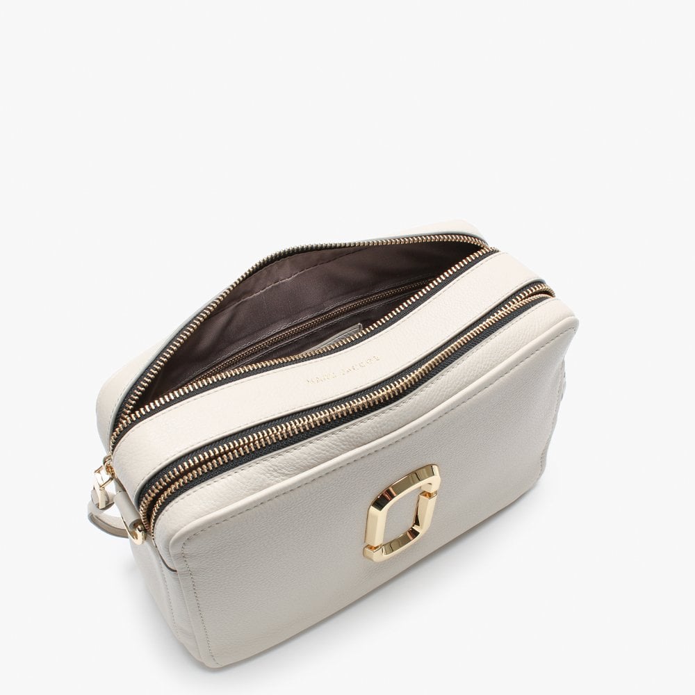 The Softshot 27 Cream Leather Cross-Body Bag
