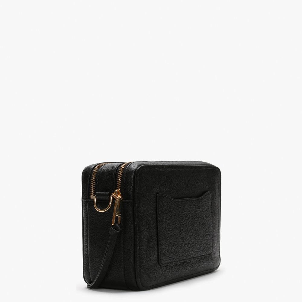 The Softshot 27 Black Leather Cross-Body Bag