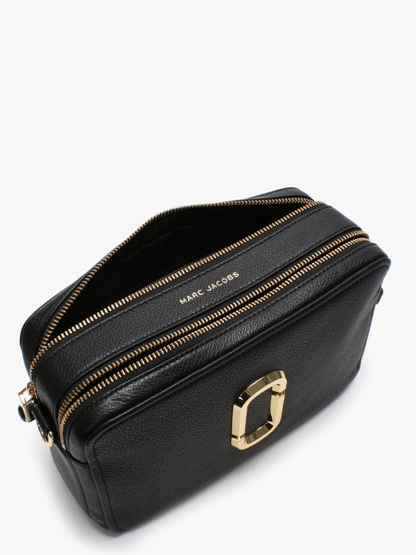 The Softshot 27 Black Leather Cross-Body Bag