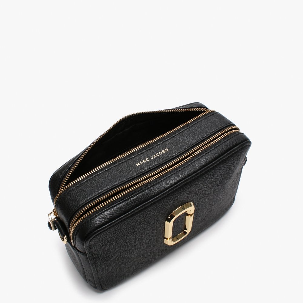 The Softshot 27 Black Leather Cross-Body Bag