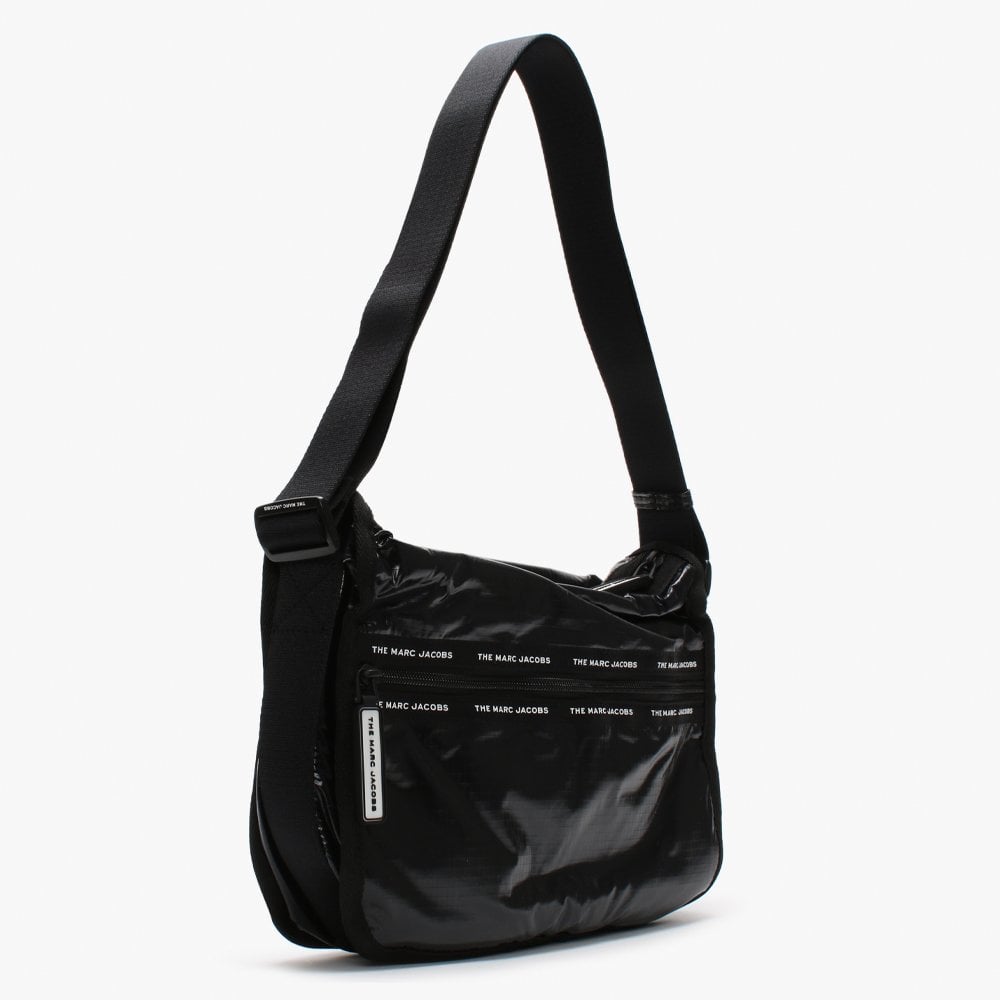 The Ripstop Black Nylon Messenger Bag