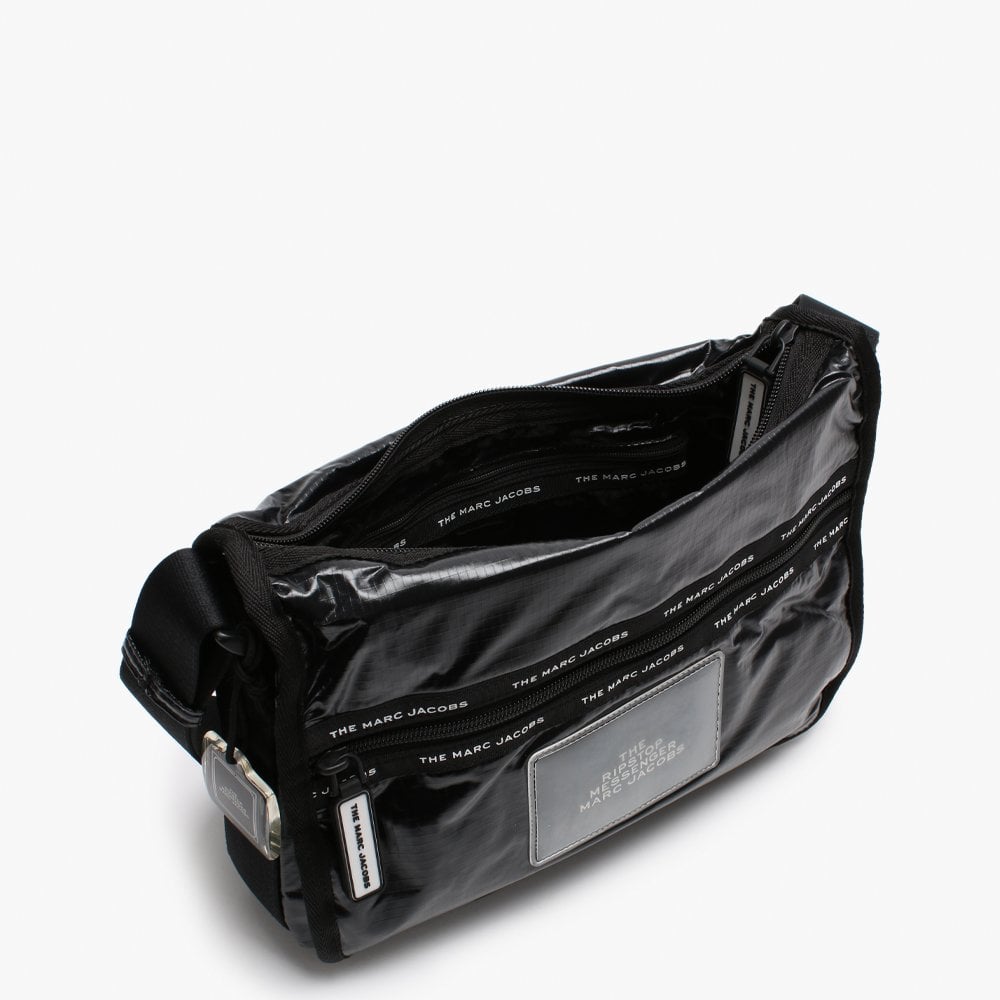 The Ripstop Black Nylon Messenger Bag