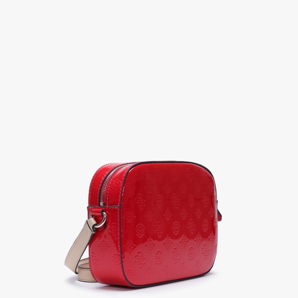 Kamryn Stamp Poppy Patent Cross-Body Bag
