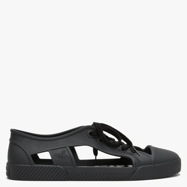 x Melissa Brighton Black Cut Away Trainers