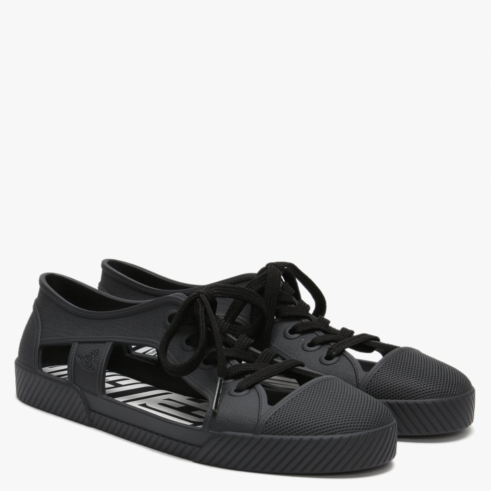 x Melissa Brighton Black Cut Away Trainers