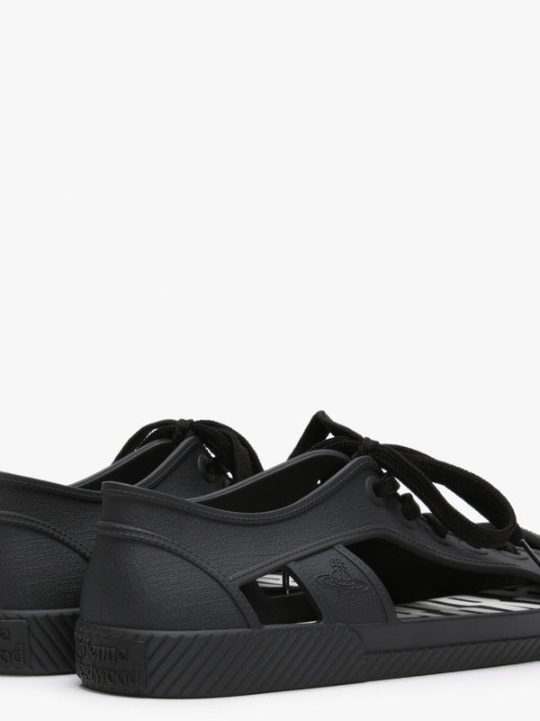 x Melissa Brighton Black Cut Away Trainers