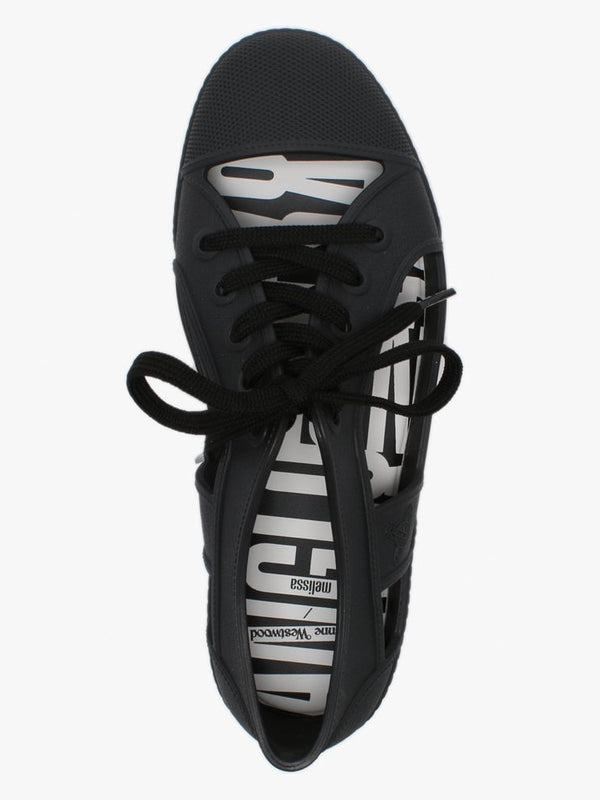 x Melissa Brighton Black Cut Away Trainers