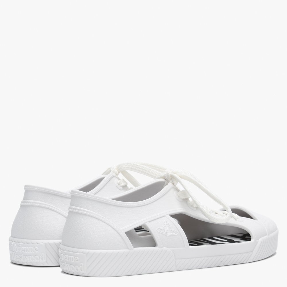 x Melissa Brighton White Cut Away Trainers
