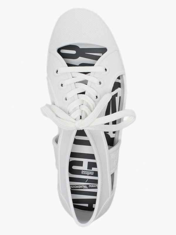 x Melissa Brighton White Cut Away Trainers