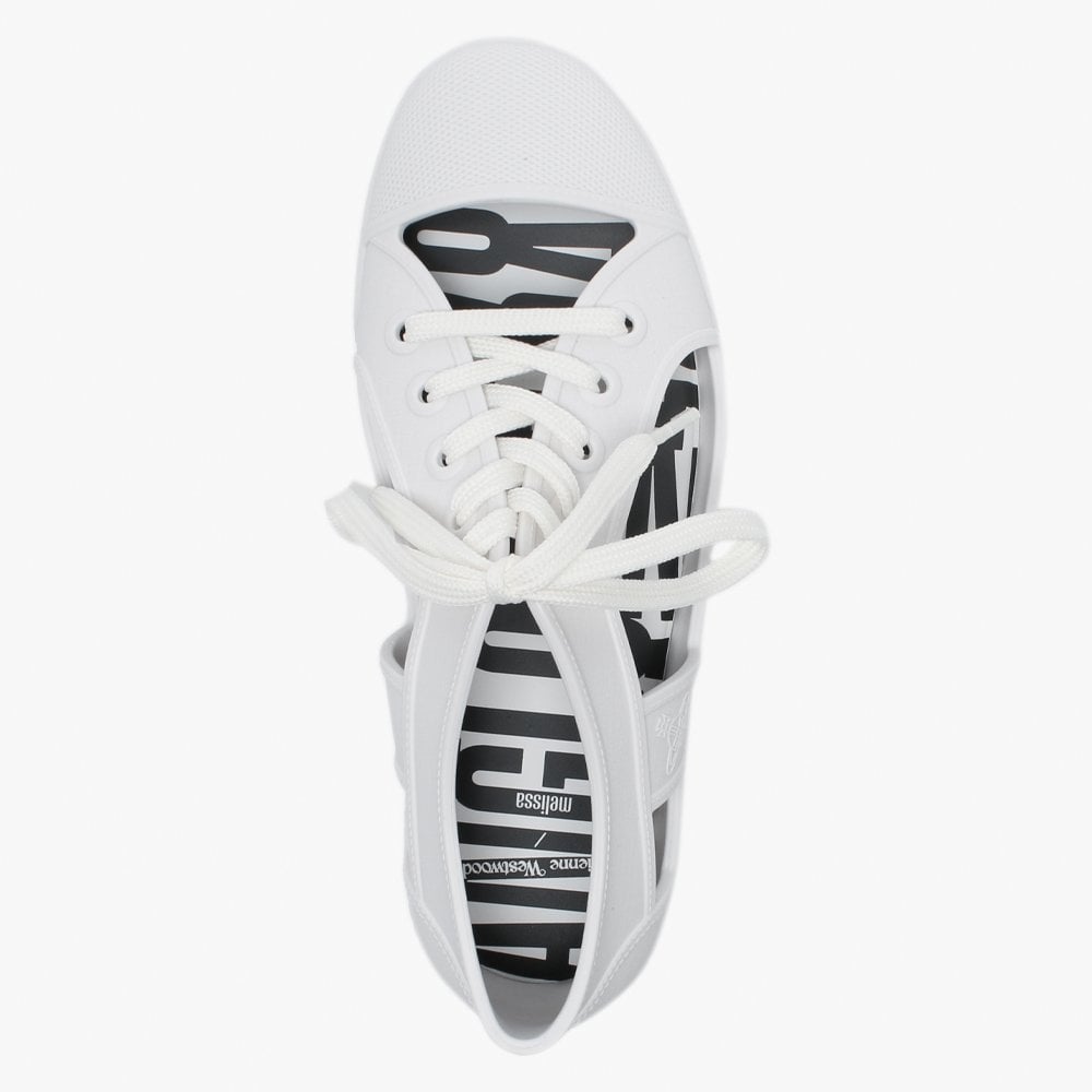 x Melissa Brighton White Cut Away Trainers
