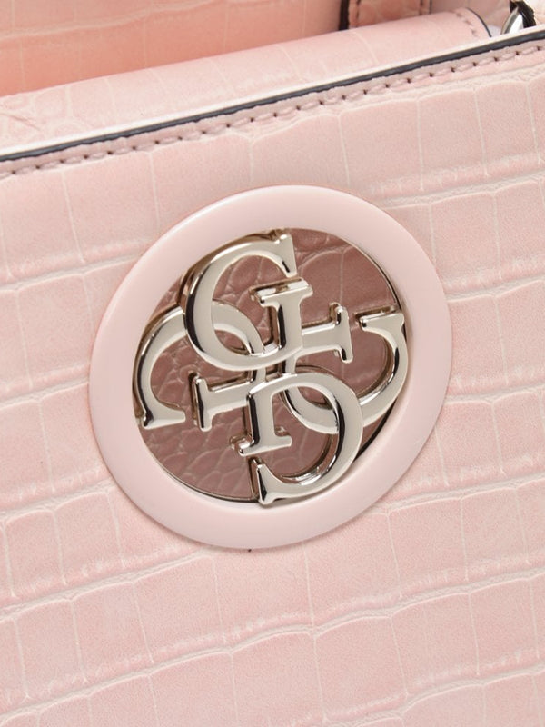 Open Road Pink Moc Croc Satchel Bag