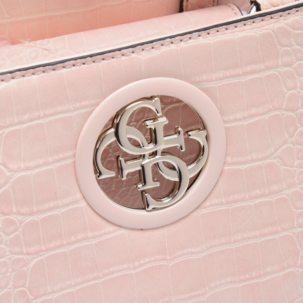 Open Road Pink Moc Croc Satchel Bag