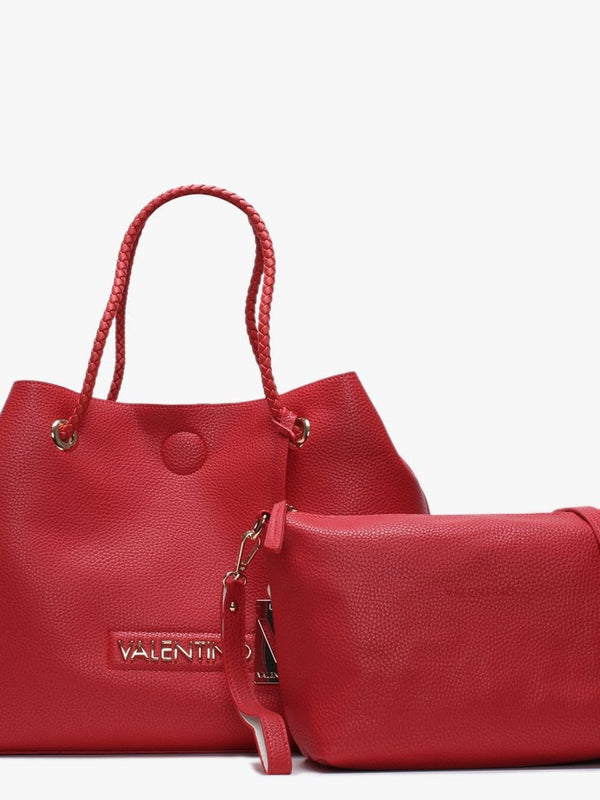 Corsair Red Pebbled Reversible Tote Bag