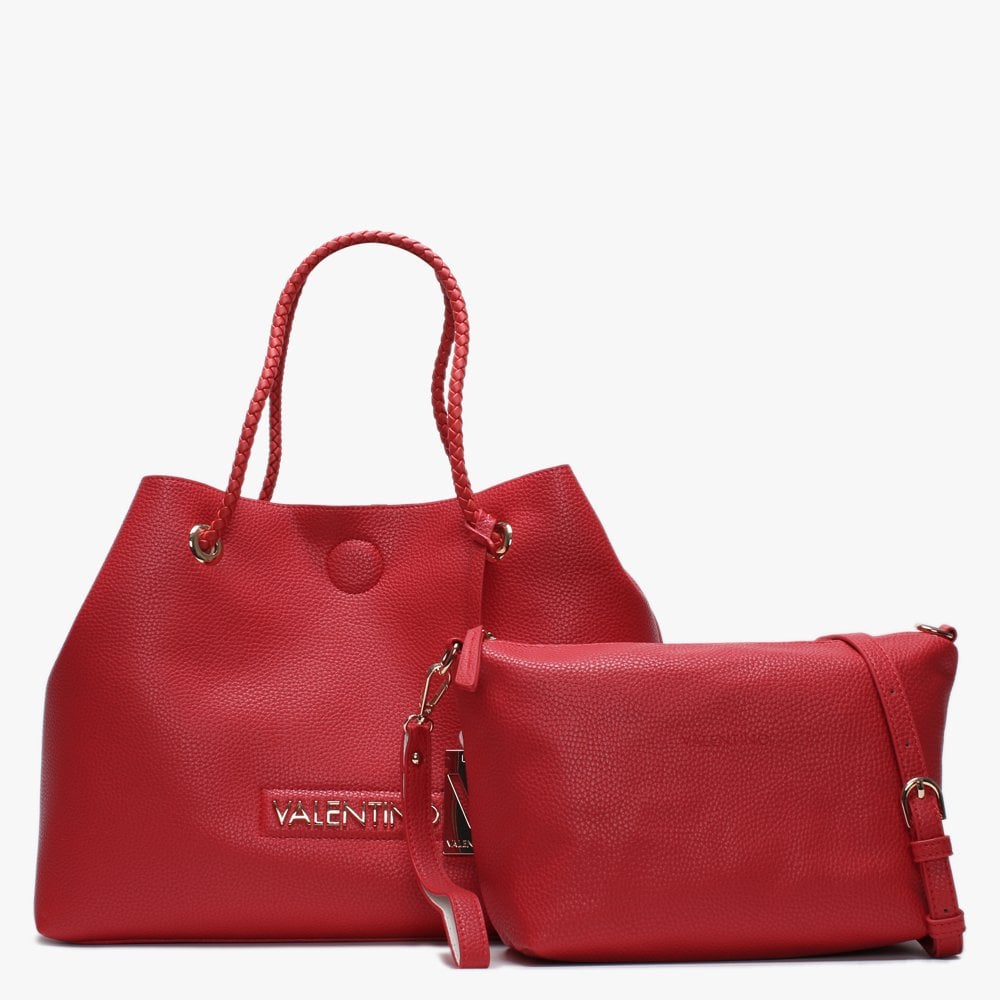 Corsair Red Pebbled Reversible Tote Bag