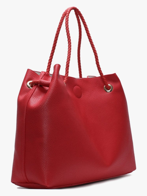 Corsair Red Pebbled Reversible Tote Bag