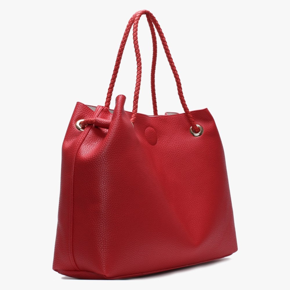 Corsair Red Pebbled Reversible Tote Bag