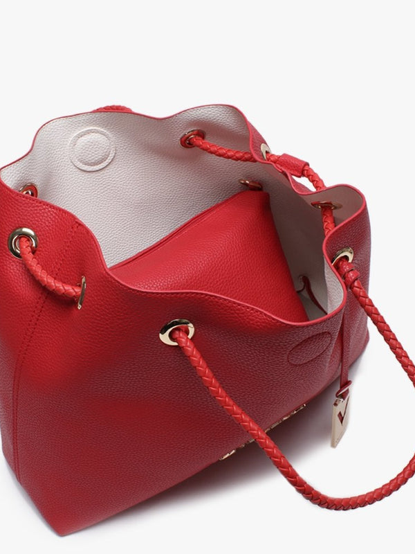 Corsair Red Pebbled Reversible Tote Bag