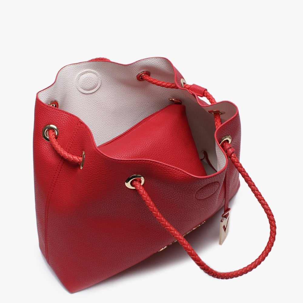 Corsair Red Pebbled Reversible Tote Bag