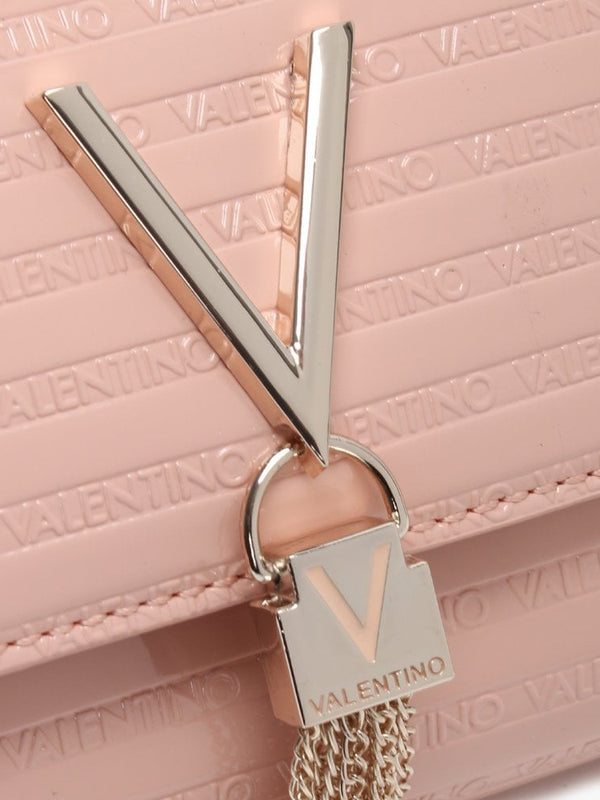 Mowgli Pink Patent Logo Shoulder Bag